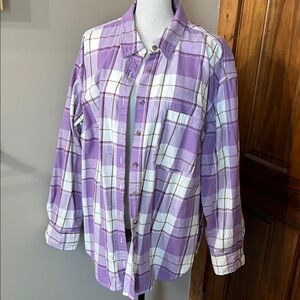 Universal Thread Lavender Checkered Shirt